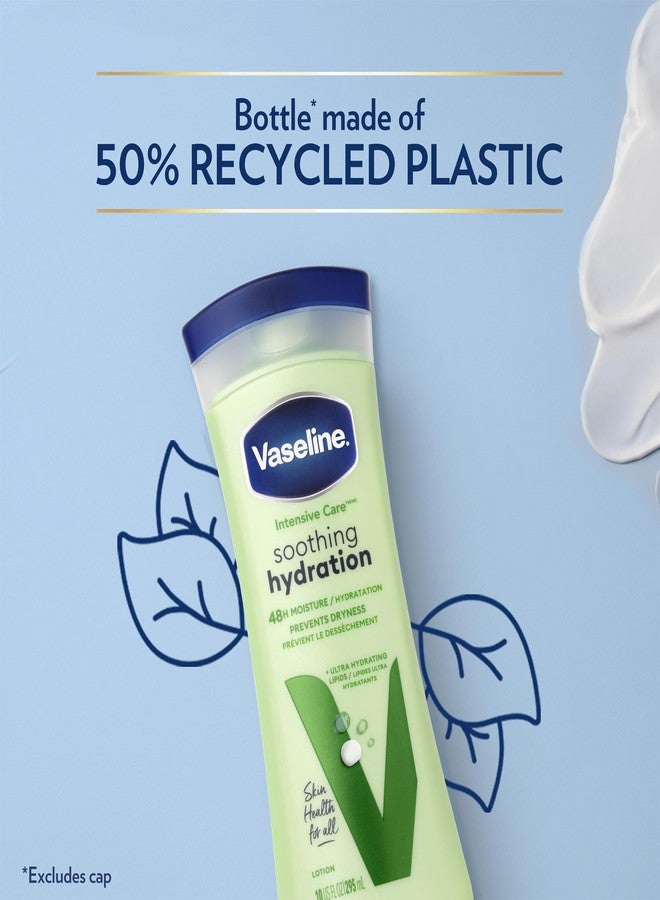 Vaseline Intensive Care Hand and Body Lotion For Dehydrated Skin Soothing Hydration Dry Skin Lotion with Aloe Vera Extract & Ultra-Hydrating Lipids 10 oz - Image 3