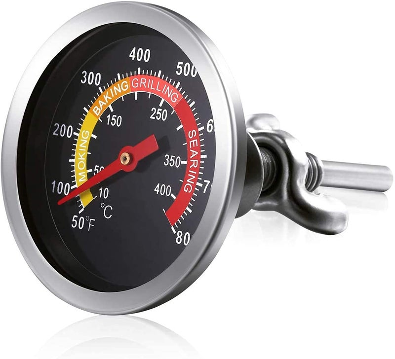 YOTOM 2 pcs BBQ Grill Temperature Gauge, Charcoal Pit Grill Smoker Thermometer Gauge BBQ Temp Gauge - Image 3