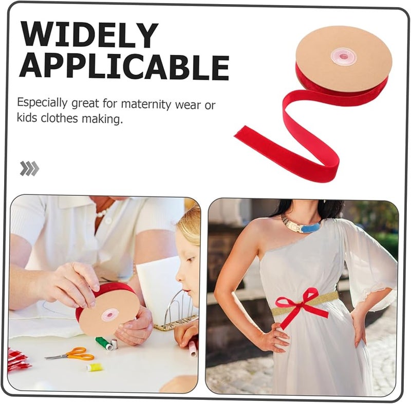 Red Soft Ribbon For Wrapping Crafting Floral Arrangements Party Decorations - Image 4