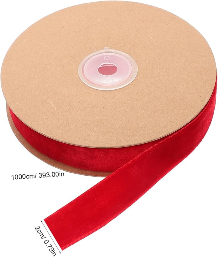 Red Soft Ribbon For Wrapping Crafting Floral Arrangements Party Decorations - Image 3