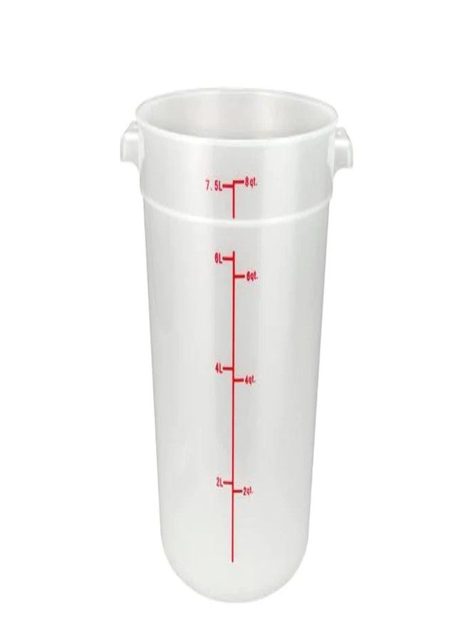 وينكو حاوية تخزين طعام دائرية شديدة التحمل من وينكو، سعة 8 كوارت، شفافة - Image 1