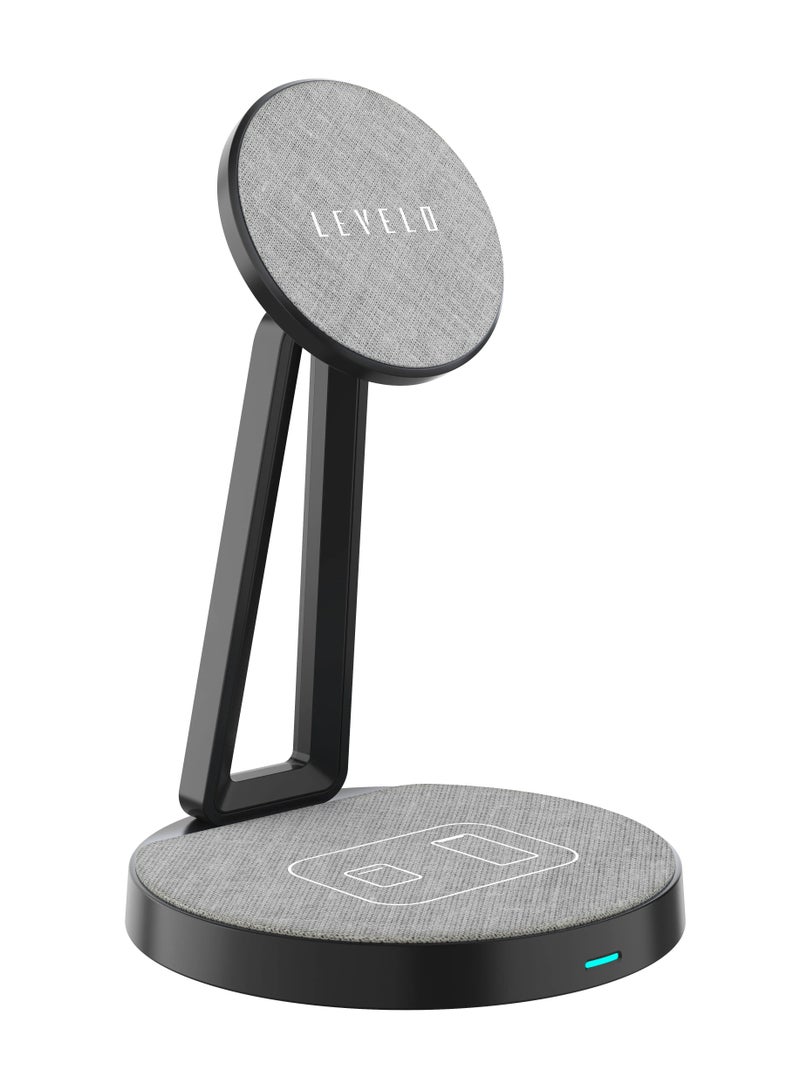 LEVELO Dualflow 2 In 1 Wireless Charging Stand - Image 1