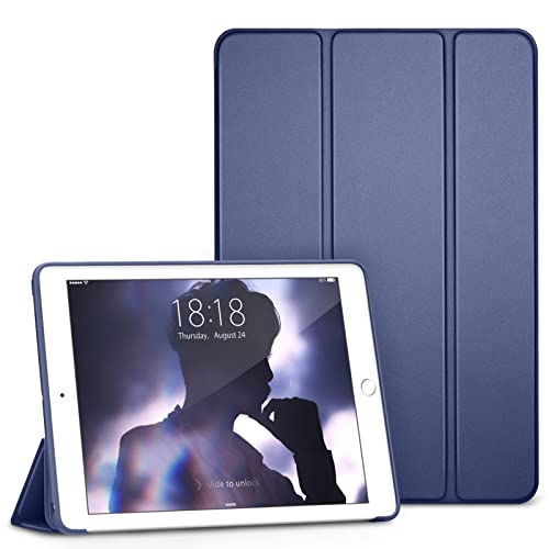 DTTO for iPad mini 5th Generation Case and iPad mini 4 Case, Ultra Slim Lightweight Trifold Smart Shell with Soft TPU Back Cover, Auto Sleep/Wake, Navy Blue - Image 1