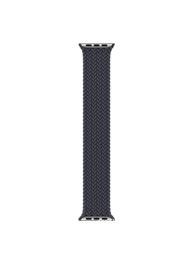 Suitable For Apple Braided Single Circle Strap For Apple Watch87SE654 Integrated Nylon Official Same Head In Stock-Color:Charcoal Color-Overall Dimensions:38/40/41/ (10th Generation) 42mm 【l】
