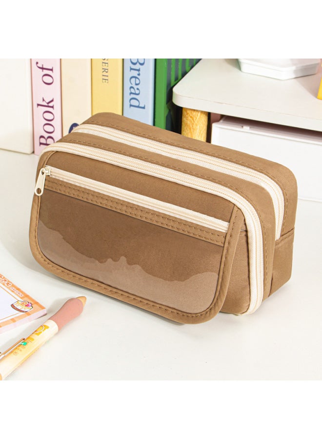 9-layer Large-capacity Pencil Case For Primary School Girls, High-looking Flip-top Stationery Box, Junior High School Kidsren's Girl's Lead Box