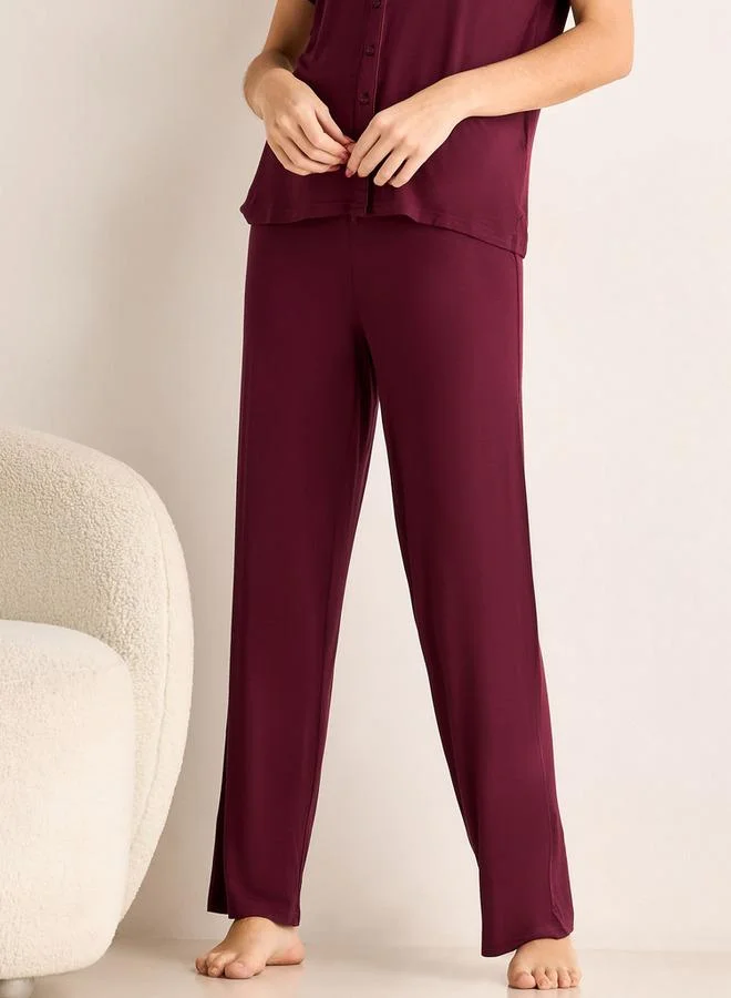 Splash FAV  Pyjama Set Button-Down Shirt and Pants Modal for Women | Best Price UAE