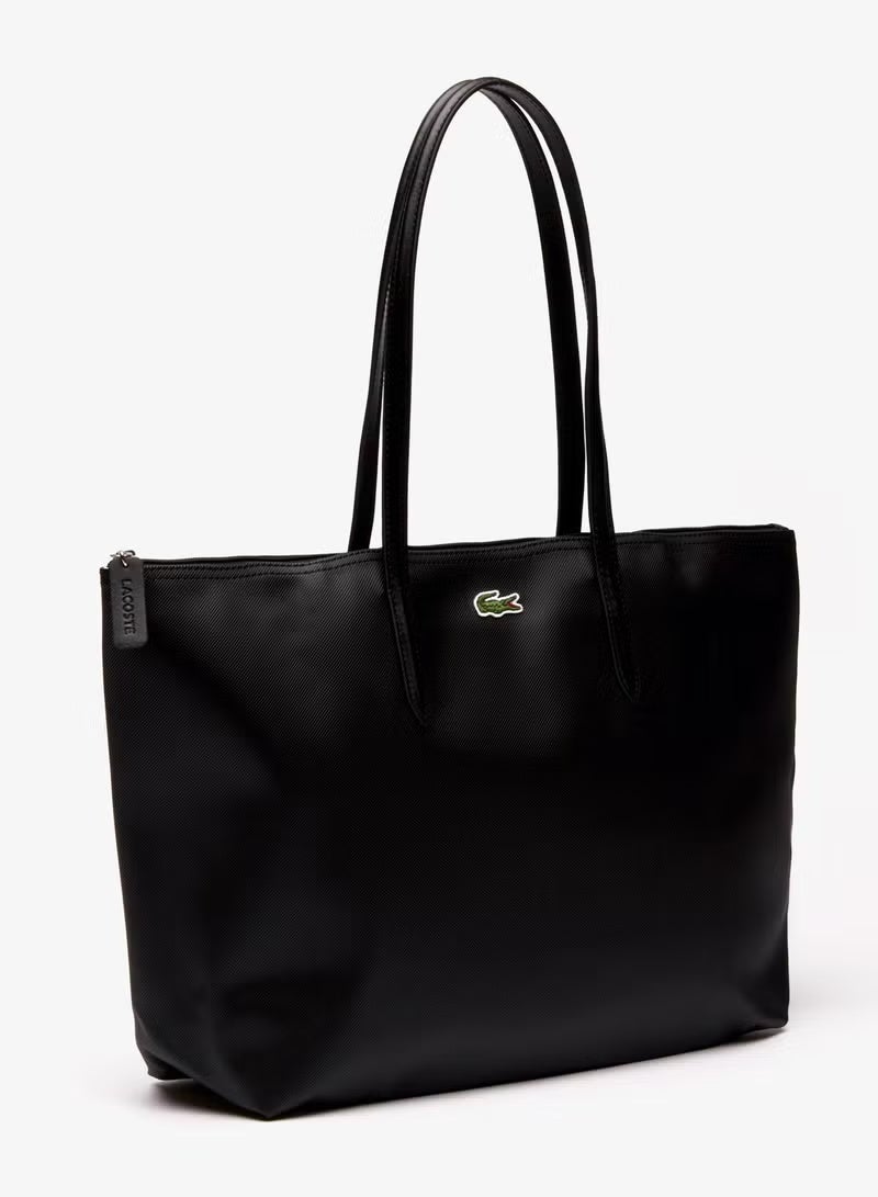 لاكوست النساء L12.12 مفهوم الأزياء متعددة الاستخدامات سعة كبيرة كبيرة حجم سحاب اليدوية حقيبة الكتف حقيبة توت كبيرة 35 سم * 30 سم * 14 سم - Image 5