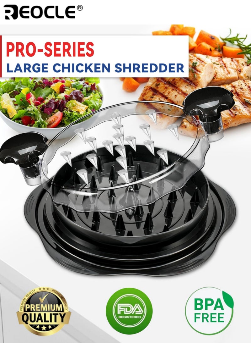 REOCLE Manual Chicken Shredder Tool with Twist Action and Grinder Design Meat Shredding Device with Ergonomic Handle for Kitchen Food Preparation - Image 2