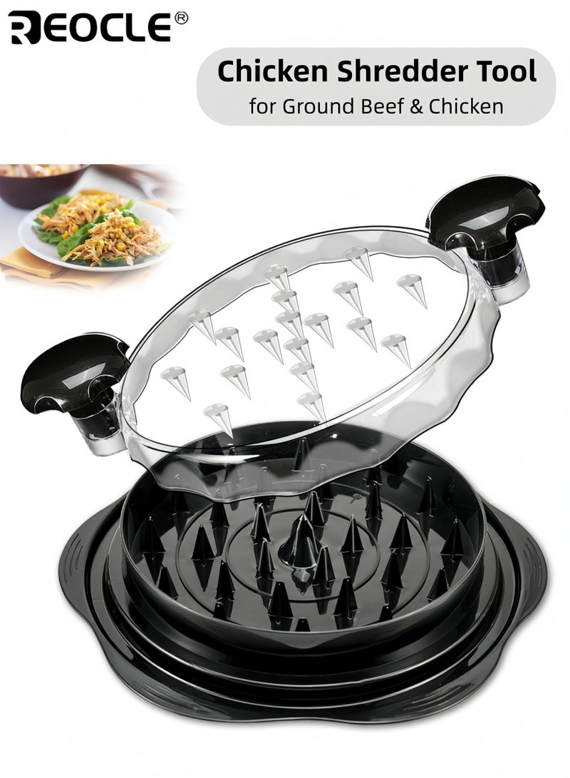 REOCLE Manual Chicken Shredder Tool with Twist Action and Grinder Design Meat Shredding Device with Ergonomic Handle for Kitchen Food Preparation - Image 1