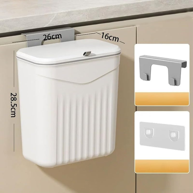 2 Gallon Hanging Compost Bin With Lid Indoor Kitchen Office Ventilation Odor Control - Image 3
