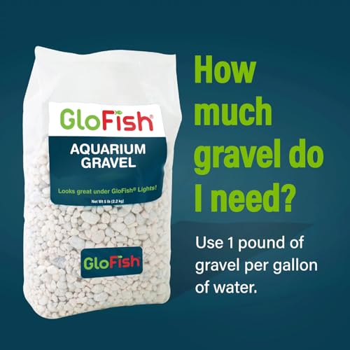 GloFish aquarium Gravel 5 Pounds, White, Complements GloFish Tanks (29022) - Image 3