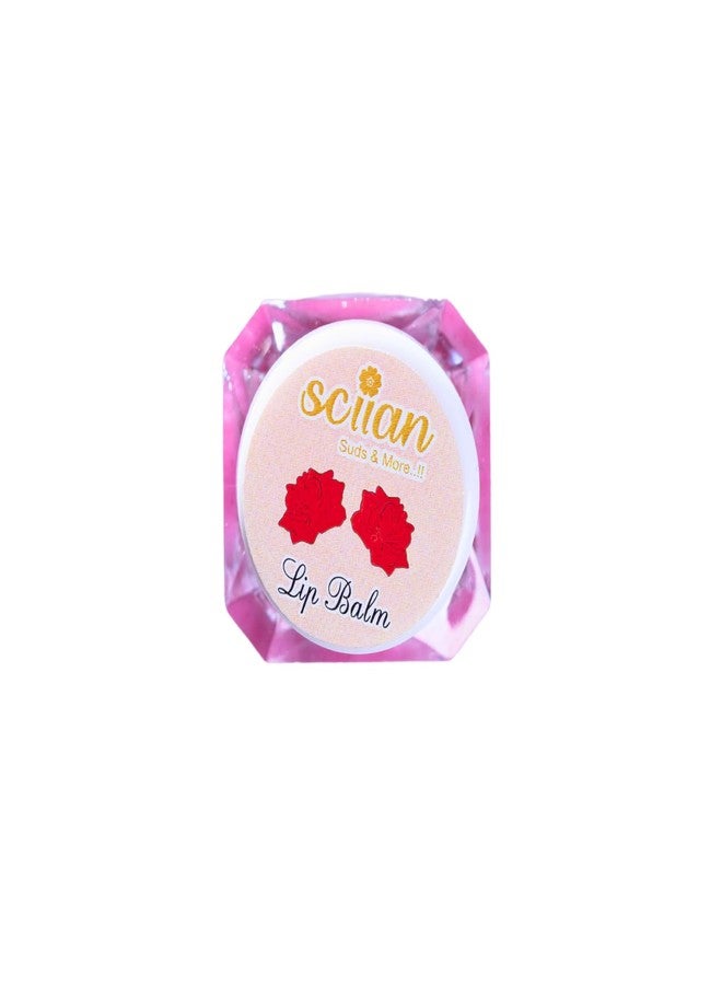 SCIIAN Rose Lip Balm for Naturally Glowing and Hydrated Lips 10 gm | Moisturizing Lip Balm | Lip Balm for Dry Lips | Lip Balm for Women | Lip Balm for Dark Lips to Lighten | Lip Balm with spf | Pack of 1 - Image 1