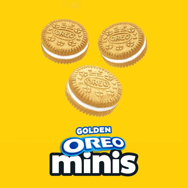 OREO Minis Golden Sandwich Cookies, 12 - 3 oz Bags - Image 4