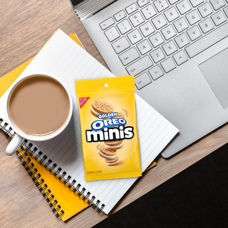 OREO Minis Golden Sandwich Cookies, 12 - 3 oz Bags - Image 5