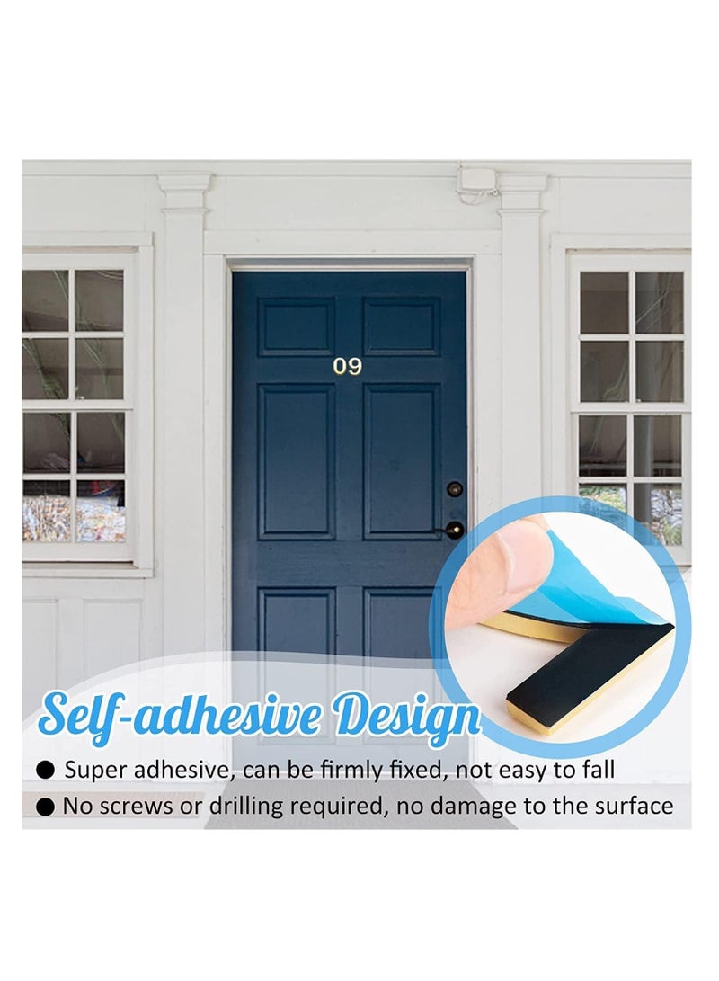 رقم منزل ثلاثي الأبعاد مقاوم للماء، ملصق ذاتي اللصق للمنزل، الشقة، صندوق البريد، الفندق، المكتب، رقم 1 - Image 3