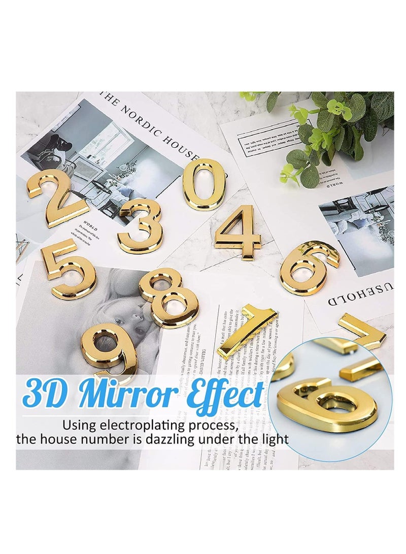 رقم منزل ثلاثي الأبعاد مقاوم للماء، ملصق ذاتي اللصق للمنزل، الشقة، صندوق البريد، الفندق، المكتب، رقم 1 - Image 4