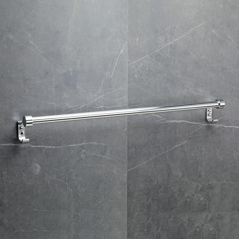 FORTUNE Stainless Steel Bathroom Hook Towel Rod Holder Wall Mounted Hand Towel Rail for Kitchen and Washroom24 Inch Pack of 2 - Image 2