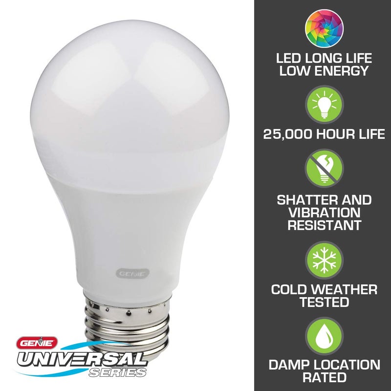 Genie Garage Door Opener LED Light Bulb Model GLEDB2-R, White - 4000K, Radio Frequency Friendly - Image 3