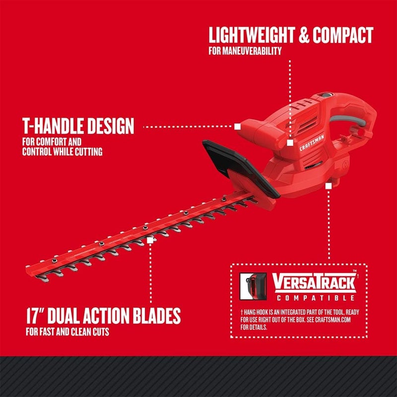 CRAFTSMAN CRAFTSMAN Hedge Trimmer 17inch Corded CMEHT150  - Image 3