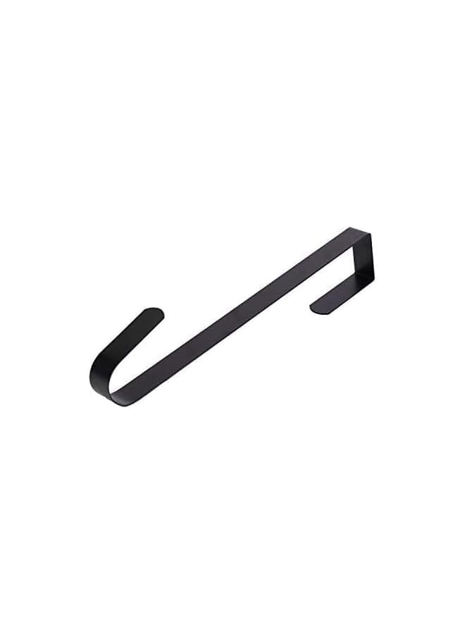 promass 15"" Wreath Hanger for Front Door Metal Over The Door Single Hook, Black(1), E03007 - Image 4