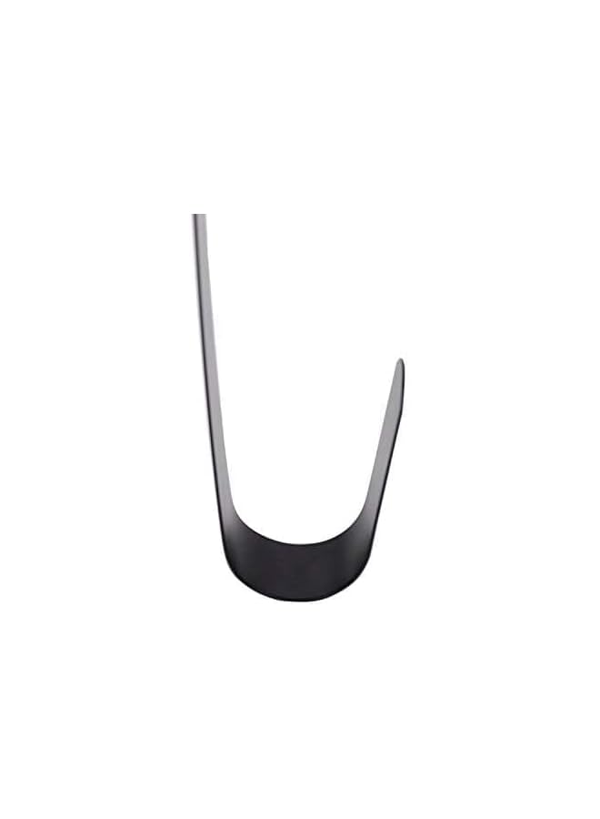 promass 15"" Wreath Hanger for Front Door Metal Over The Door Single Hook, Black(1), E03007 - Image 3