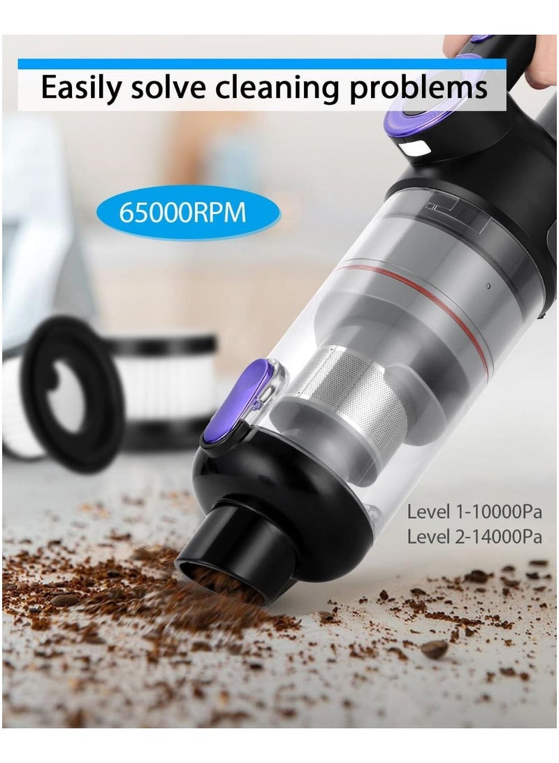 Handheld Vacuum Cleaner Wireless Car Vacuum Cleaner Dust Rewind Function at the Touch of a Button 14000Pa Car Vacuum Cleaner Handheld Vacuum Cleaner for Car.  - Image 5