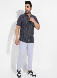 Instafab Plus Instafab Plus Men's Multicolour Contrast Knitted Shirt  - Image 5