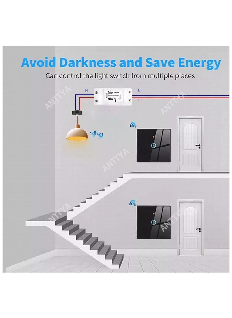 Generic Wireless Light Switch and 433MHz Wall Switch Remote Control Lamp Bulb Fan Switch,110V 220V 230V 240V 10A Relay Receiver  - Image 2