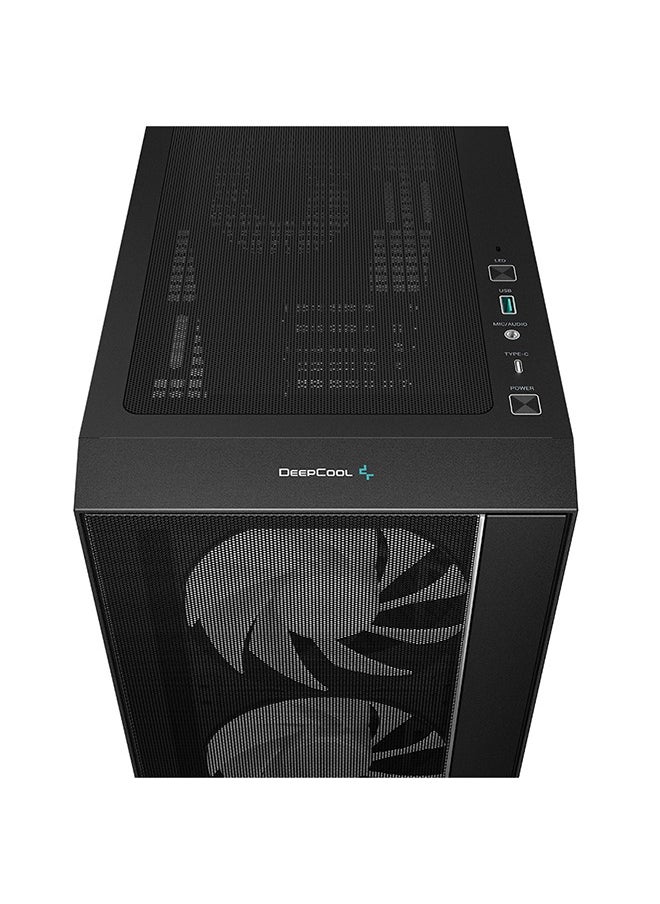 DEEPCOOL - MATREXX 55 MESH V4 C 4x120mm ADD-RGB Fans Full Sized Tempered Glass ATX Mid-Tower Computer Case - Black | R-MATREXX55-BCAGA4-G-4 - Image 1
