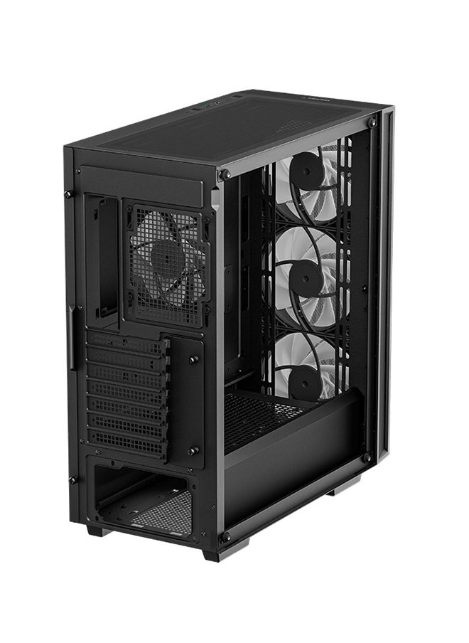 DEEPCOOL - MATREXX 55 MESH V4 C 4x120mm ADD-RGB Fans Full Sized Tempered Glass ATX Mid-Tower Computer Case - Black | R-MATREXX55-BCAGA4-G-4 - Image 1