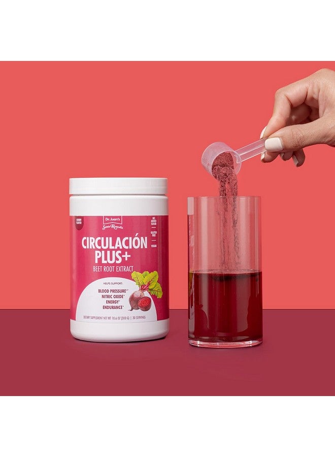 Santo Remedio Circulacion Plus, Nutritional Supplement, Beets Extract, Superfood for Circulation and Heart, Energy & Stamina, Supports Nitric Oxide and Circulation, Cherry Flavor, 30 Servings, Vegan - Image 4
