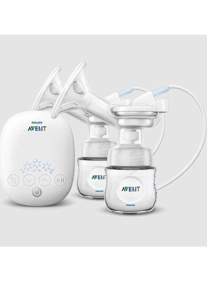 Philips Natural Series Double-Sided Electric Breast Pump Rechargeable SCF303 | No.1 Brand Recommended by Moms Worldwide | Natural Motion Technology For Quicker Milk Flow - Image 2