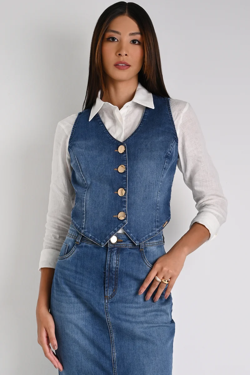 Carmen Steffens Denim Elegance Vest
