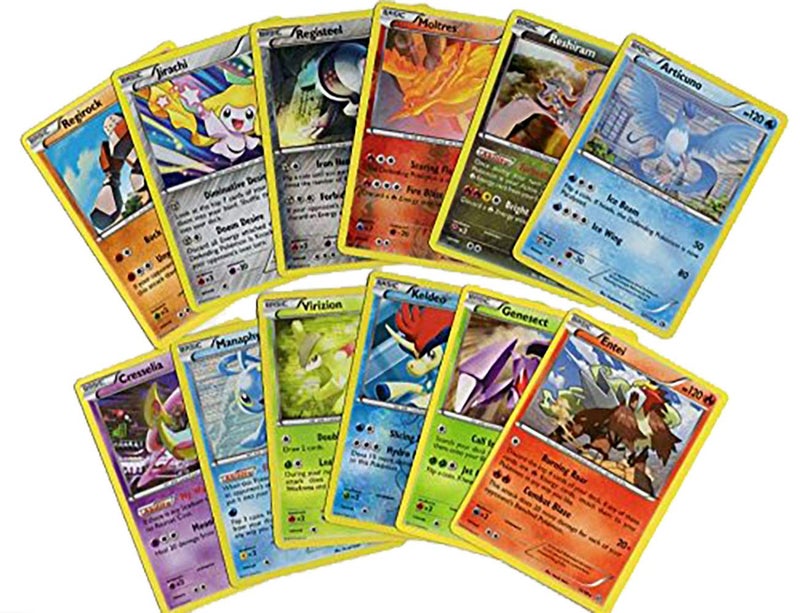 Pokemon Legendary & Mythical Pokemon 12 Cards Lot - Includes Rares & Holos - Collection Bundle Gift Set