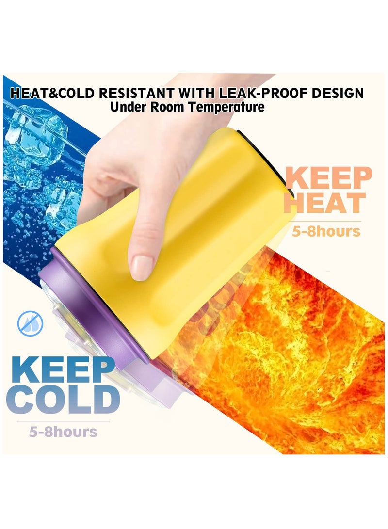 SOLARAE Air Flavoured Water Bottle with Straw & 5 Scent Flavoured Pods, 450ML Vacuum Insulated Metal Drinking Bottle BPA Free & Leakproof, Fruity Extract Ring 0 Sugar 0 Calorie - Image 5