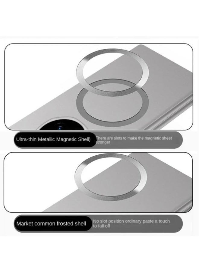 general Slim Bezels Case Compatible with Honor Magic V5 Magnetic Frameless Hard PC Camera Protect Cover Wireless Charging Phone Shell For Magic V5 - Image 2