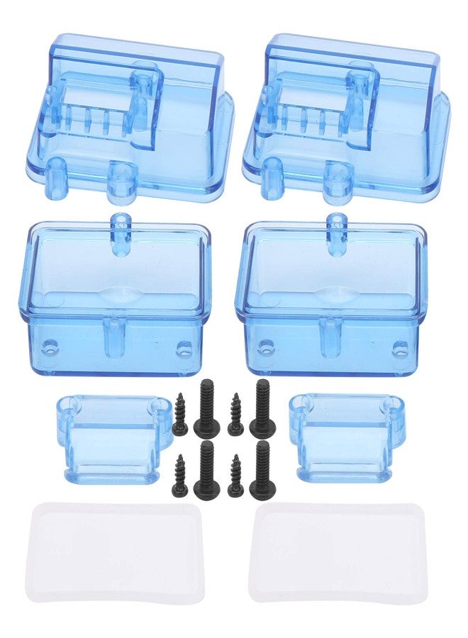 AYNEFY Rc Receiver Box 2Sets Radio Receiver Protector, Rc Receiving Box Upgrade Parts, for Rc Car Boat, High Hard Plastic Transparent Radio Receiver Case 2.1X1.5X1.3 in - Image 2