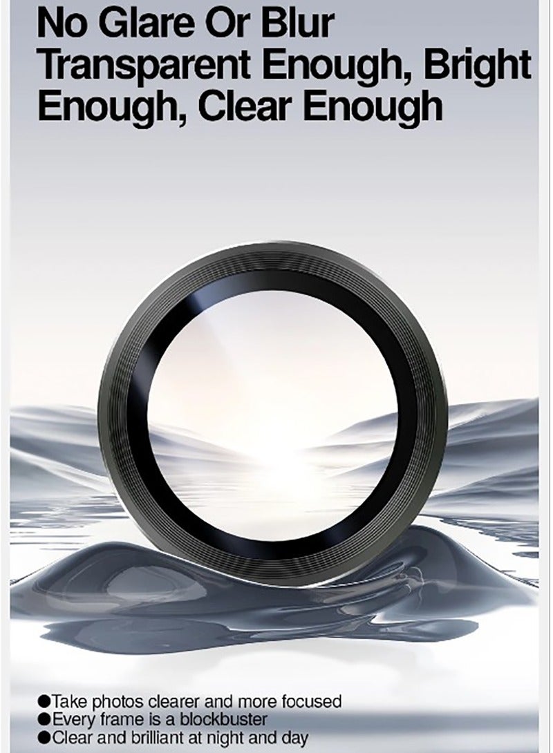 For Samsung Galaxy S25 Edge Camera Lens Protector, Individual Lens Protectors, Ultra-Thin Tempered Glass with Aluminum Edging, Case Friendly, 1 Set-Sillver - Image 4