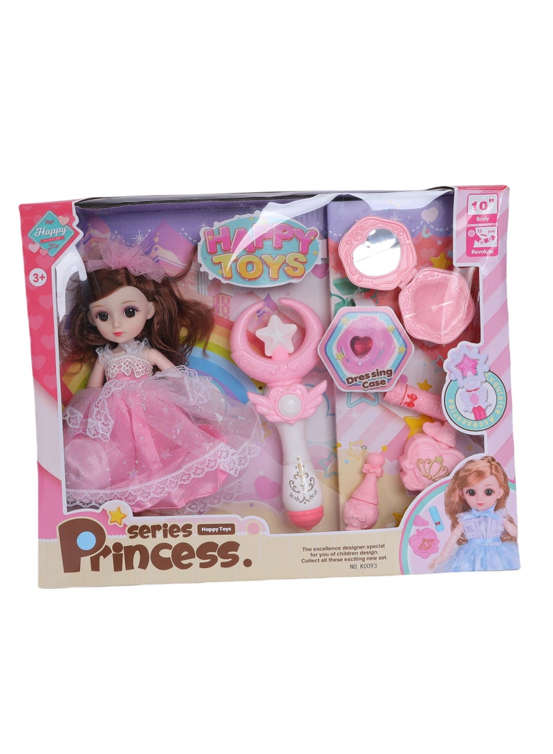 FUNFY FYDPM001 13-Joints 10" Princess Doll Set | Assorted | Accompanied by Accessories like a Staff and Perfume Bottle | This set Ignites Imaginative Play and Royal Adventures Fit for Princess Girls - Image 2
