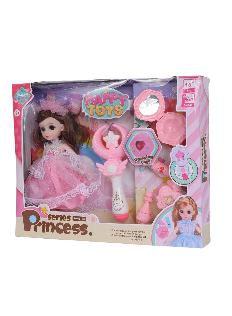 FUNFY FYDPM001 13-Joints 10" Princess Doll Set | Assorted | Accompanied by Accessories like a Staff and Perfume Bottle | This set Ignites Imaginative Play and Royal Adventures Fit for Princess Girls - Image 3