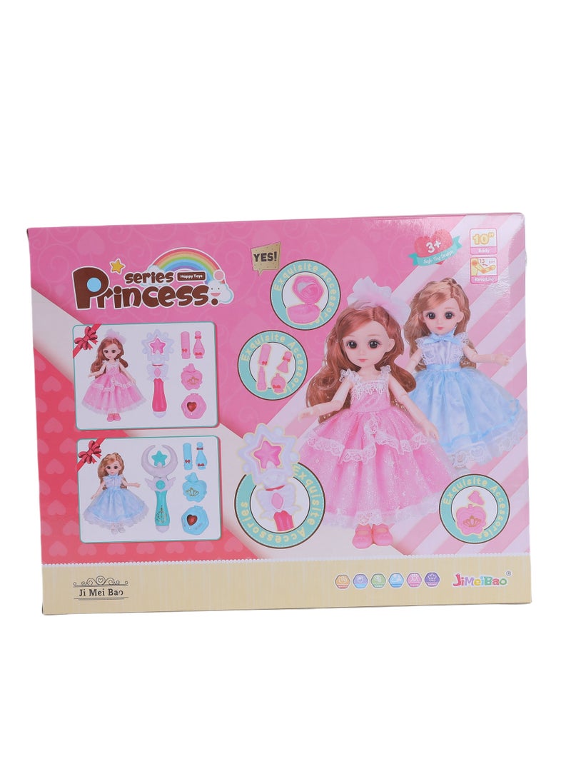 FUNFY FYDPM001 13-Joints 10" Princess Doll Set | Assorted | Accompanied by Accessories like a Staff and Perfume Bottle | This set Ignites Imaginative Play and Royal Adventures Fit for Princess Girls - Image 4
