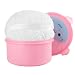 JOLY Extra Soft Powder Puff 6 x 3 Large Body Powder Applicator Dusting Powder Puffs with Loose Powder Container for Women White - Image 2