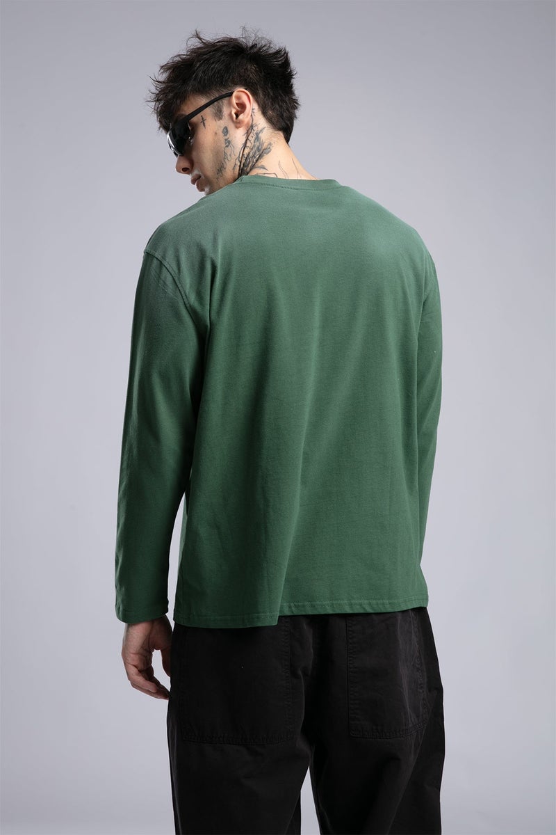 كاتش سويت شيرت خفيف أساسي بنقشة بخاخ - Image 5