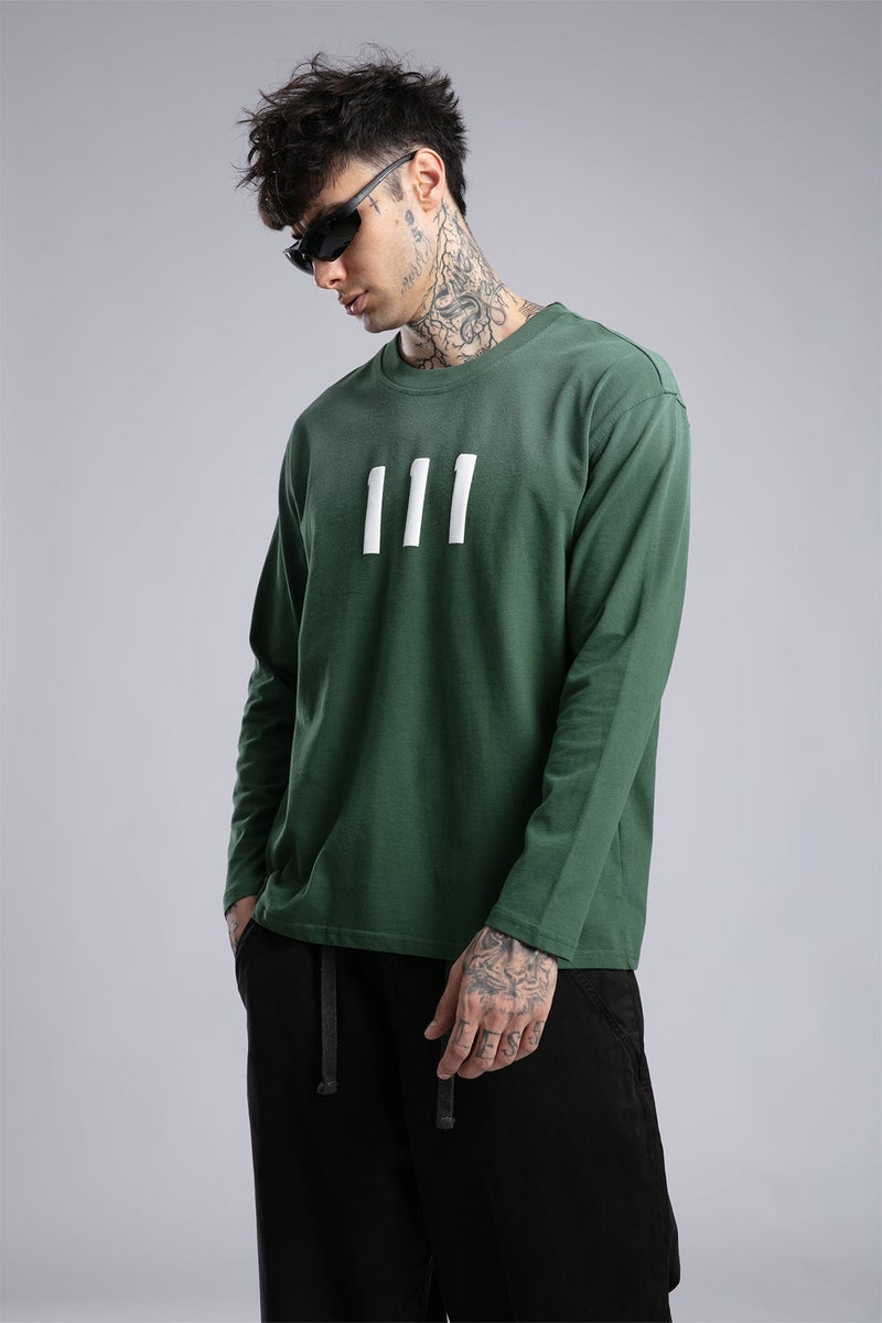 كاتش سويت شيرت خفيف أساسي بنقشة بخاخ - Image 3