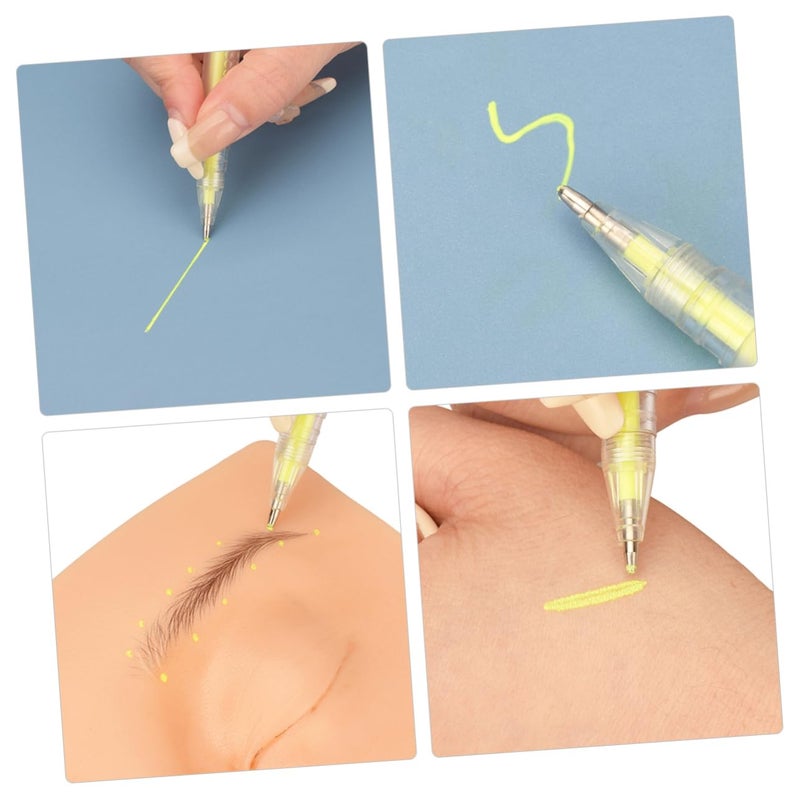 FRCOLOR 1 Set Eyebrow Position Pen with Refills Portable Makeup Marker for Precise Eyebrow Tattoos Durable and Easy to Use for Tattooing - Image 5
