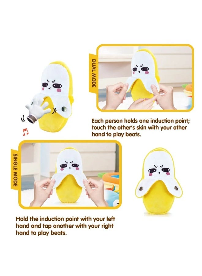 Interactive Musical Banana Toy for Kids | Touch Sensor Plush Toy with Sound Effects & Music Beats | Soft Banana Plush Doll - Image 5