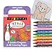 Ooly Travel Art Kit with 9 Jumbo Crayons 48 Themed Coloring Pages Case for Easy Traveling Art Creation Perfect Airplane Road Trip Activities for Kids Pet Pals - Image 2