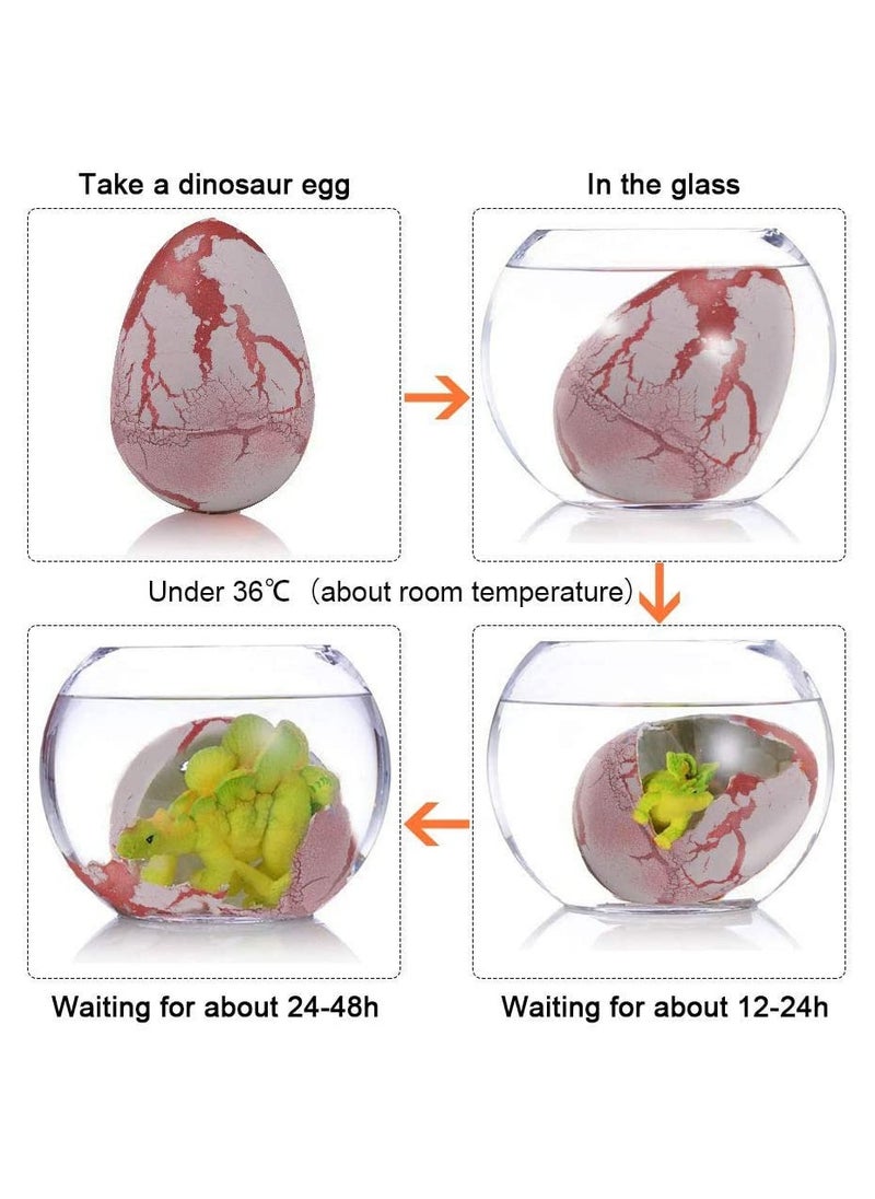 SYOSI - 60 Pack Dinosaur Eggs Hatching Dino Egg Grow in Water Crack with Assorted Color Hunting Game Birthday Gifts Party Favors for Toddler Kids 3-10 Boys Girls - Image 1