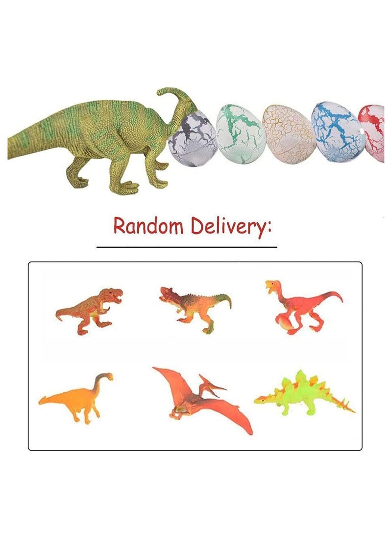 SYOSI - 60 Pack Dinosaur Eggs Hatching Dino Egg Grow in Water Crack with Assorted Color Hunting Game Birthday Gifts Party Favors for Toddler Kids 3-10 Boys Girls - Image 1