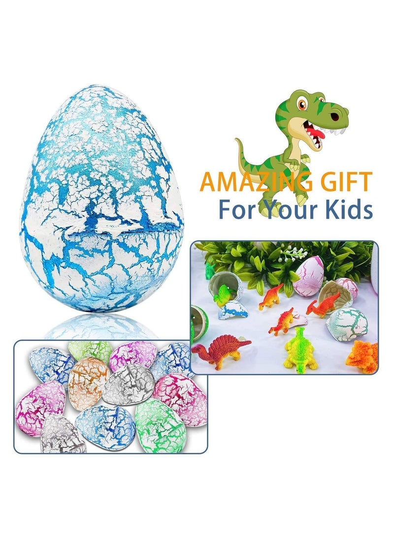 SYOSI - 60 Pack Dinosaur Eggs Hatching Dino Egg Grow in Water Crack with Assorted Color Hunting Game Birthday Gifts Party Favors for Toddler Kids 3-10 Boys Girls - Image 1